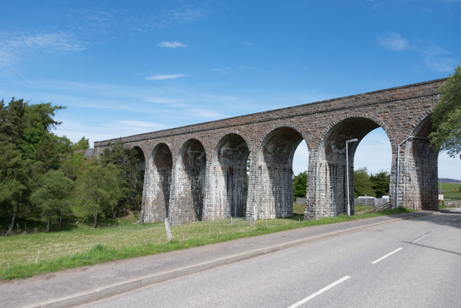 Railway Viaduct over Old A9 Road, Tomatin